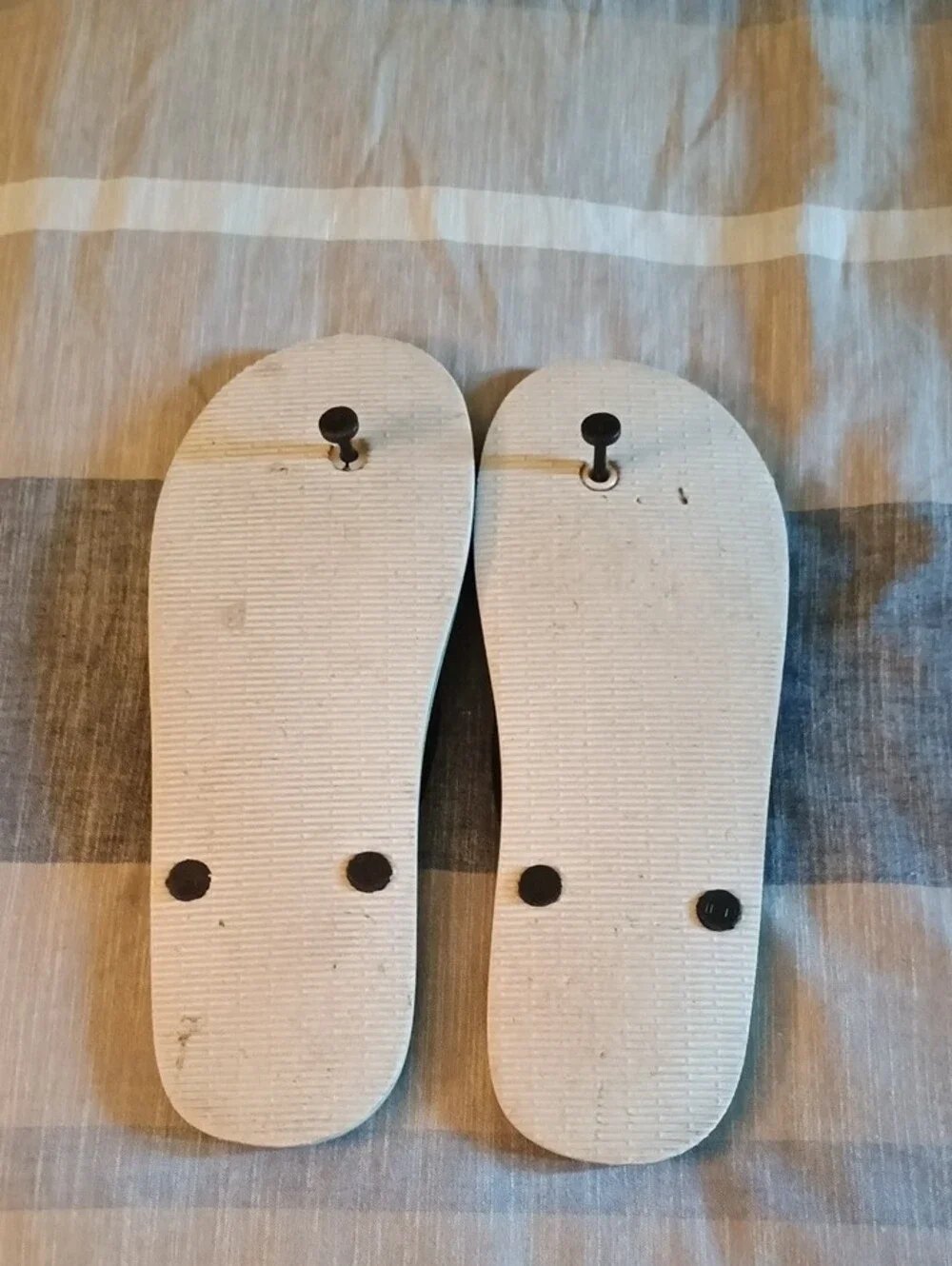 OP Men's Black Strap Flip Flops with Green and Blue Graphic Footbed